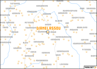 map of Diamélassou