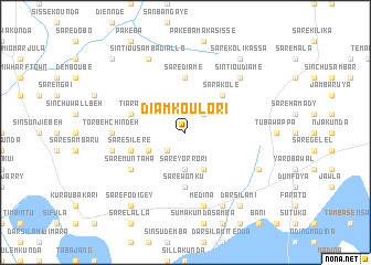 map of Diamkoulori