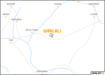 map of Diam Lali