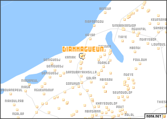 map of Diammagueun