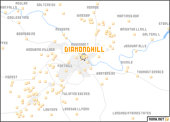 map of Diamond Hill