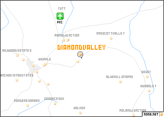 map of Diamond Valley