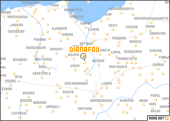 map of Dianafou