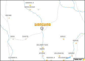 map of Dianguina