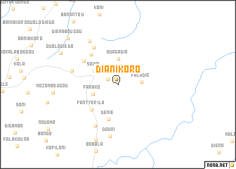 map of Dianikoro