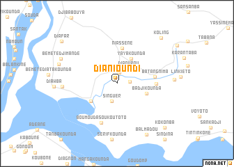 map of Dianioundi