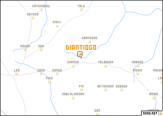 map of Diantiogo