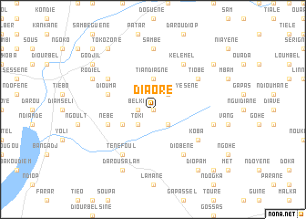 map of Diaoré