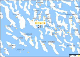 map of Dibaéa