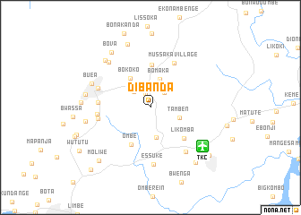 map of Dibanda
