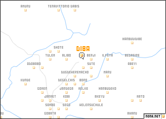 map of Dība