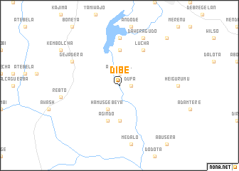 map of Dībē