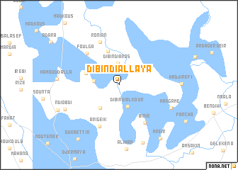 map of Dibindi Allaya