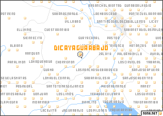 map of Dicayagua Abajo