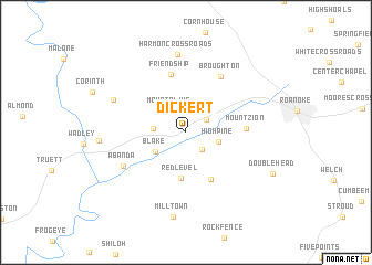 map of Dickert