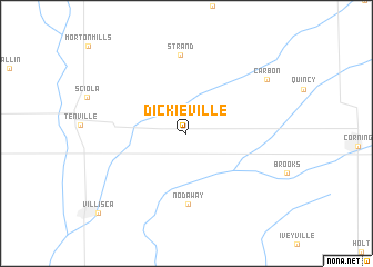 map of Dickieville