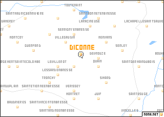 map of Diconne