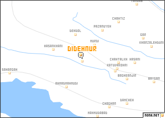 map of Dīdeh Nūr