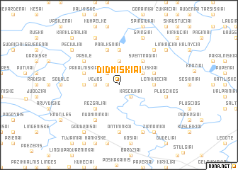map of Didmiškiai