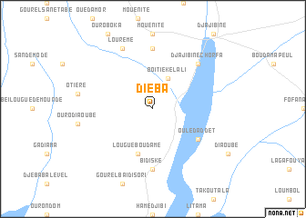 map of Diéba