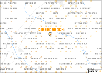 map of Diebersbach