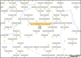 map of Diéborodouo