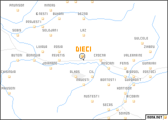 map of Dieci