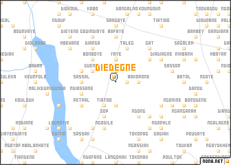 map of Diédègne