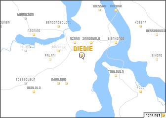 map of Diédié