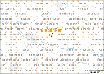 map of Diedonken