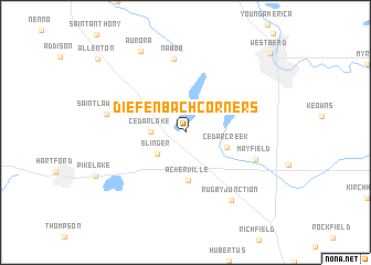map of Diefenbach Corners
