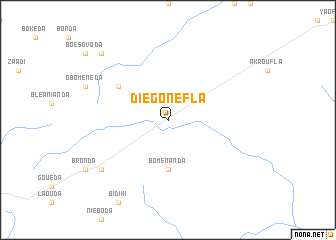 map of Diégonéfla