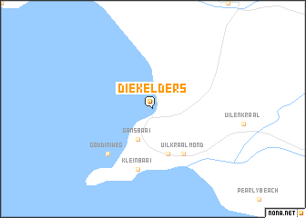map of Die Kelders