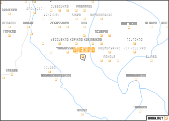 map of Diékro