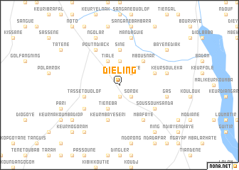 map of Diéling