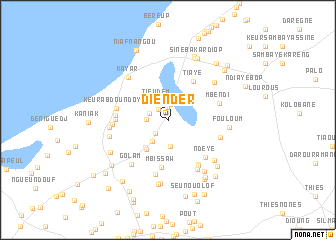 map of Diender