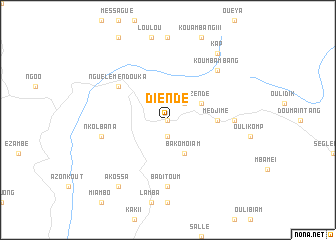 map of Diendé