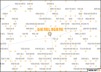 map of Diéné Lagane