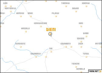 map of Diéni