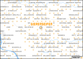 map of Diepenseifen
