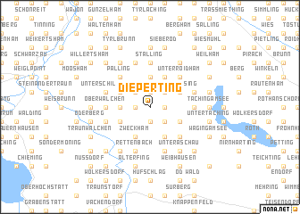 map of Dieperting