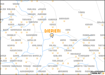 map of Diépiéni