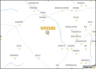 map of Diessou