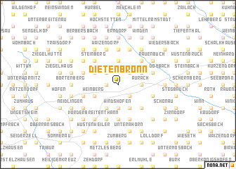 map of Dietenbronn