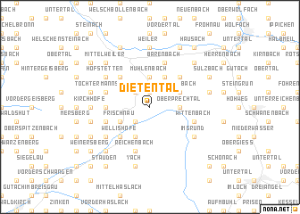 map of Dietental