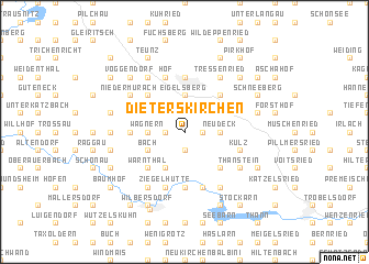 map of Dieterskirchen