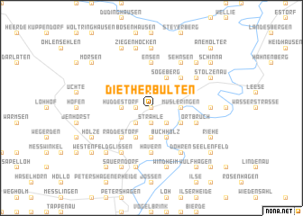 map of Diether Bülten