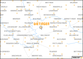 map of Dietingen