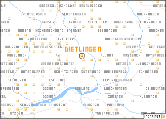 map of Dietlingen