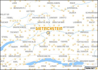 map of Dietrichstein